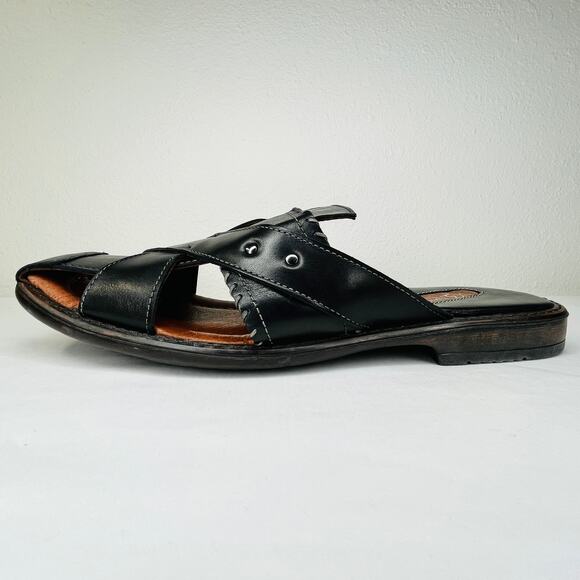 Bacco Bucci Black Leather Sandals Men\'s Size 8 EXCELLENT CONDITION! main image 6